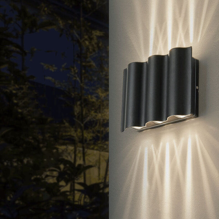 Wandlamp met 2, 4 of 6 lichtbundels – aluminium, zwart