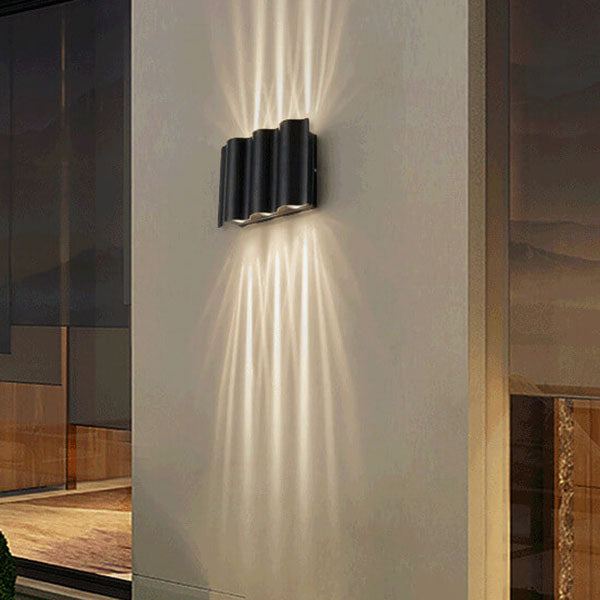 Wandlamp met 2, 4 of 6 lichtbundels – aluminium, zwart