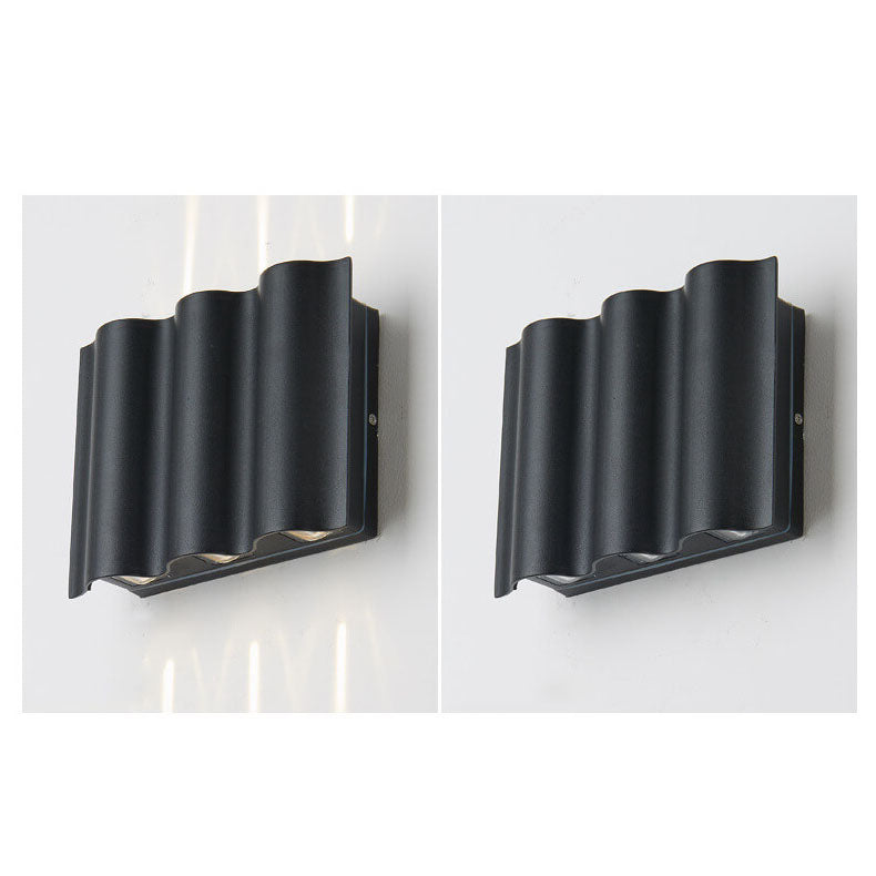 Wandlamp met 2, 4 of 6 lichtbundels – aluminium, zwart