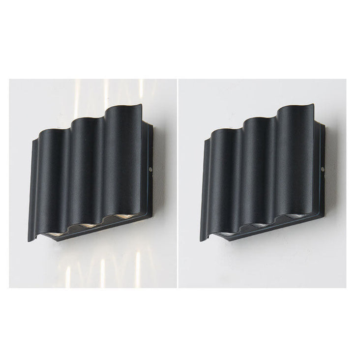 Wandlamp met 2, 4 of 6 lichtbundels – aluminium, zwart