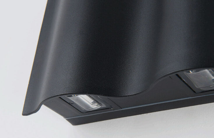 Wandlamp met 2, 4 of 6 lichtbundels – aluminium, zwart