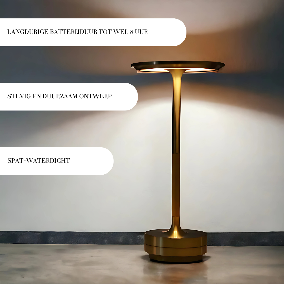 Oplaadbare lees- en werklamp – aluminium, 5 W, 28,5 cm