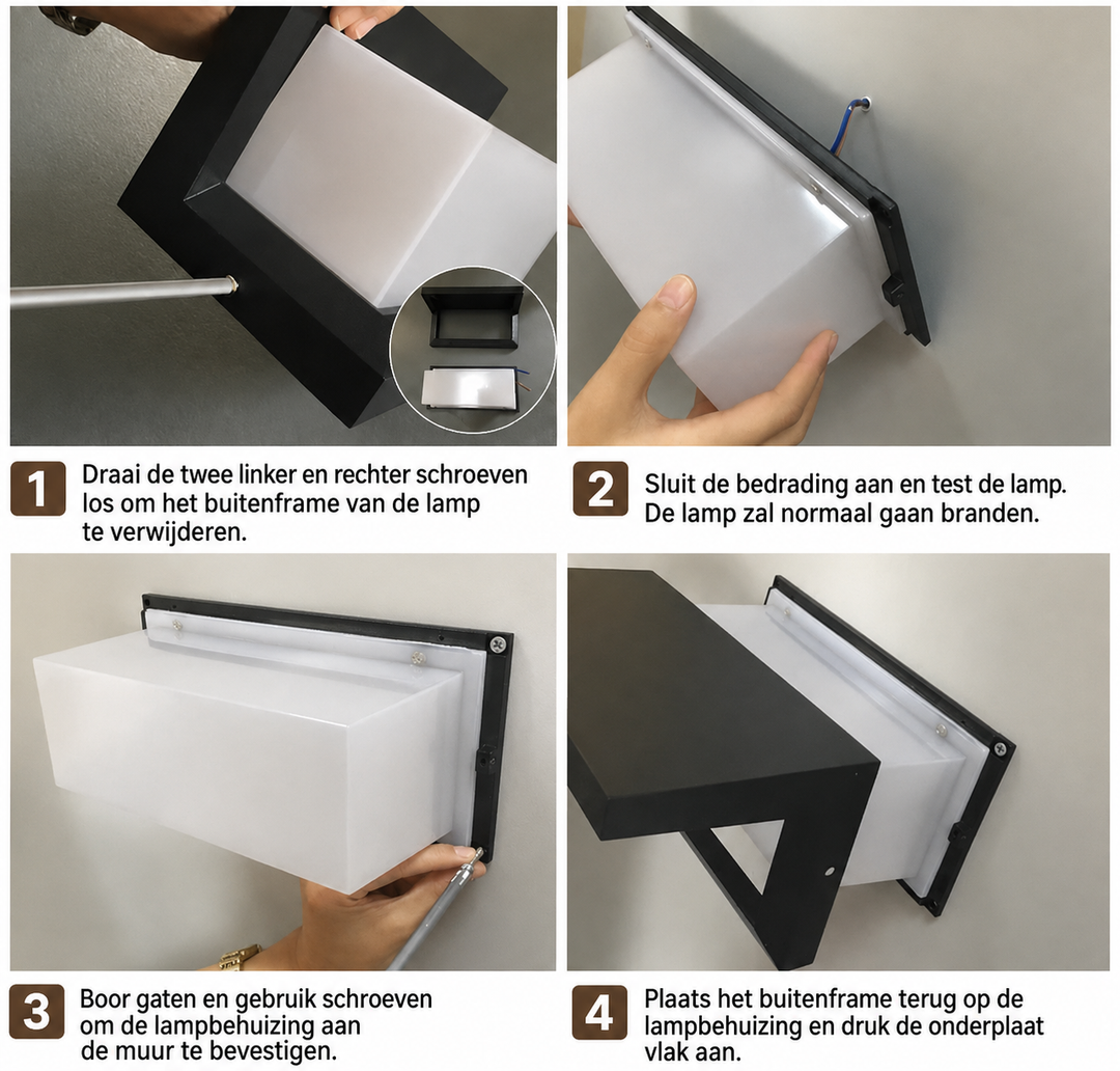 Buitenwandlamp met bewegingssensor – aluminium, 18 of 30 W
