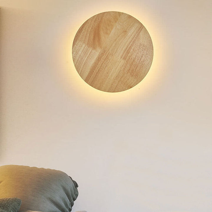 Wandlamp van hout voor binnen – 19 of 25 cm