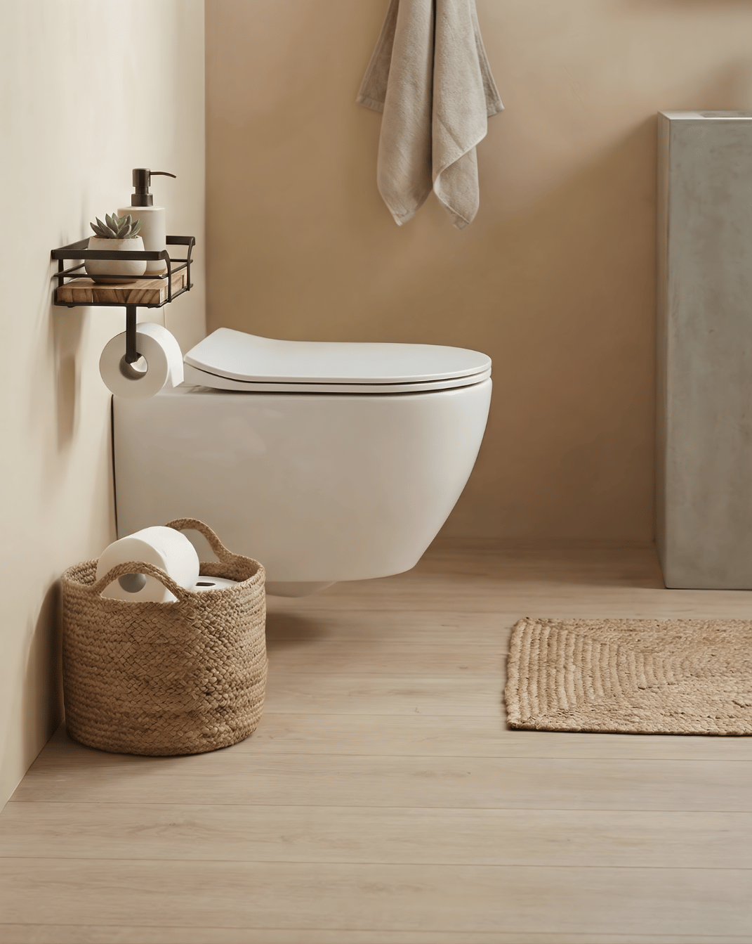 Toiletrolhouder met reserverolhouder – wandmontage