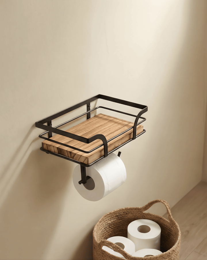 Toiletrolhouder met reserverolhouder – wandmontage