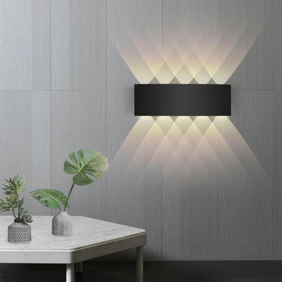 Wandlamp IP54 binnen en buiten – aluminium, warm wit
