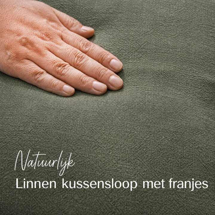 Kussenhoezen set van 2 – katoen en linnen, twee maten