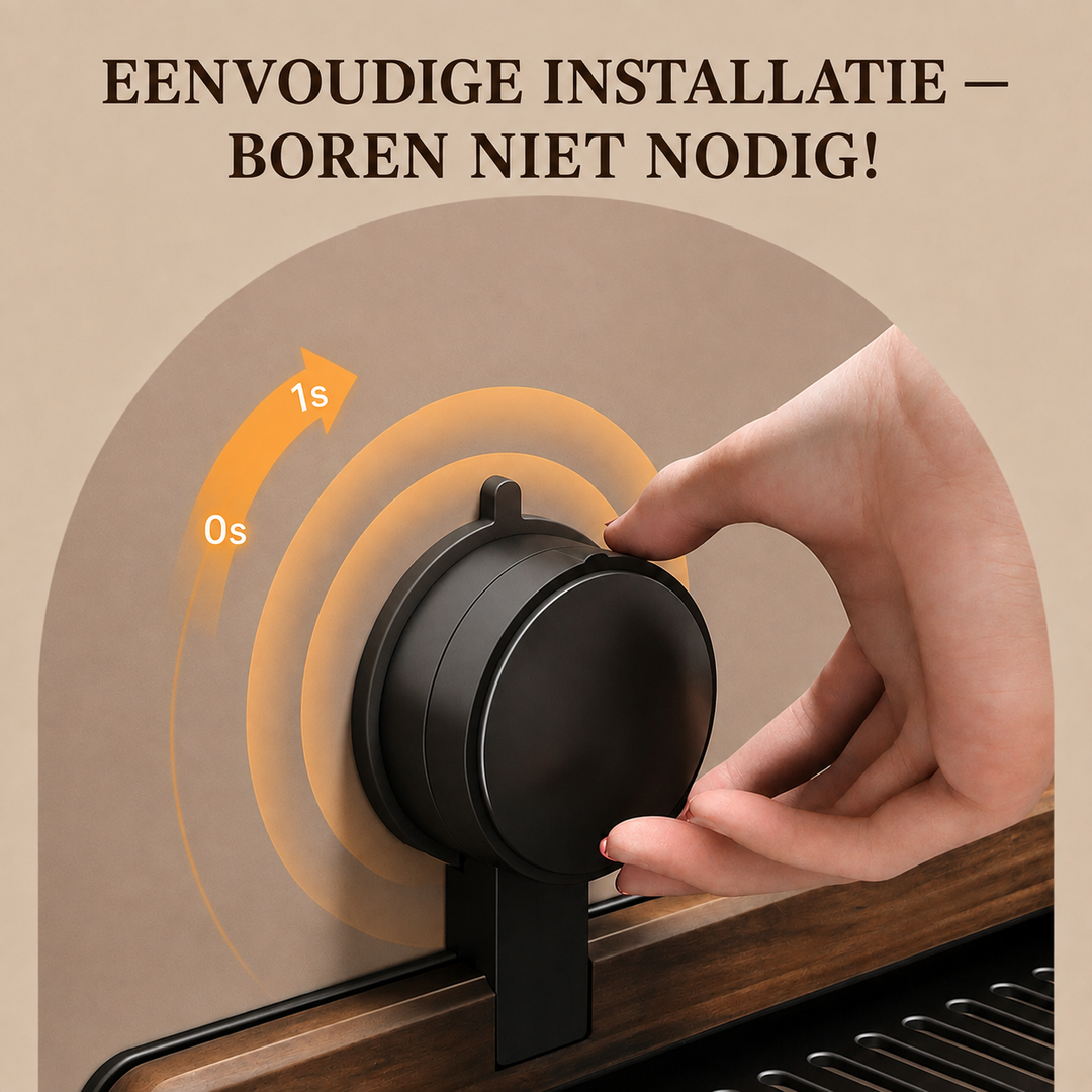 Uitschuifbaar wandschap zonder boren – 40 tot 50 cm