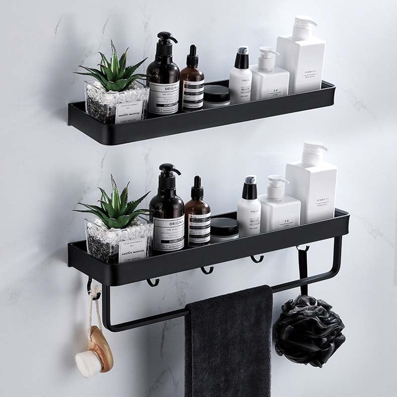 Badkamerplank zelfklevend – aluminium, 30 tot 50 cm