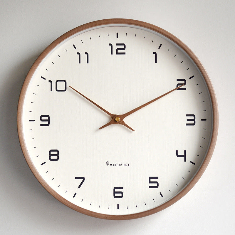 Houten wandklok stil uurwerk – 25 of 30 cm