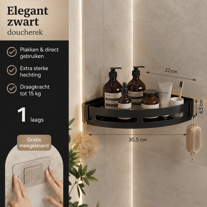 Douche-opbergrek – kunststof, 1 tot 3 laags