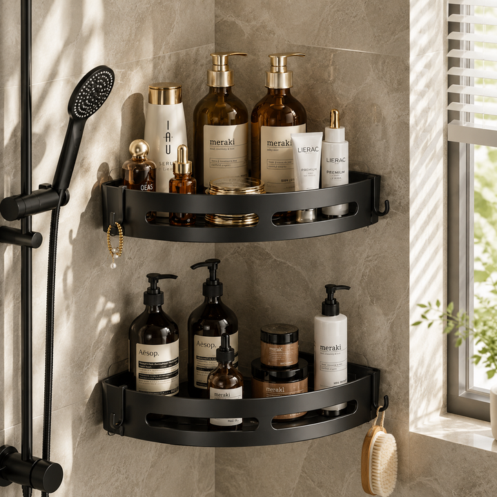 Douche-opbergrek – kunststof, 1 tot 3 laags