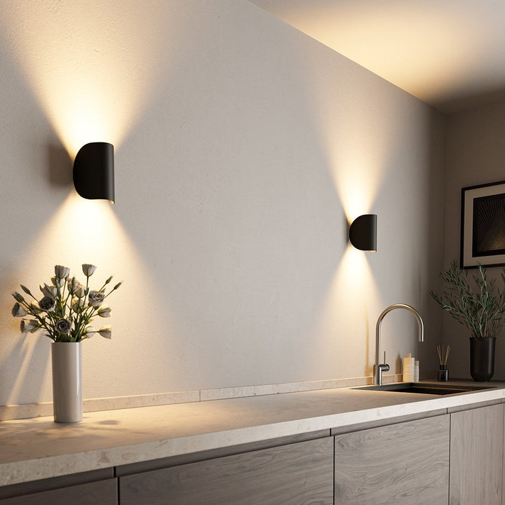 Draaibare wandlamp IP65 – aluminium, 20 cm