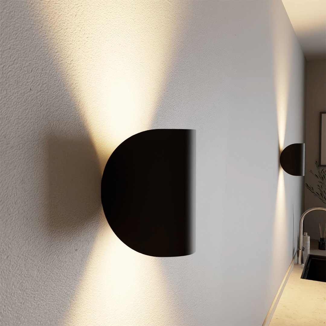 Draaibare wandlamp IP65 – aluminium, 20 cm