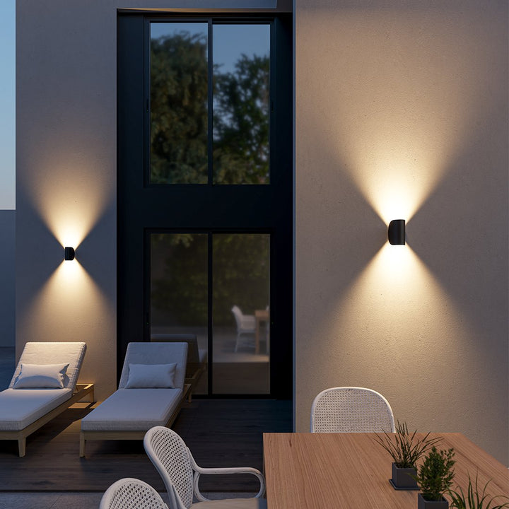 Draaibare wandlamp IP65 – aluminium, 20 cm