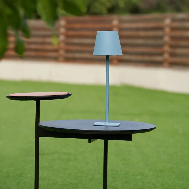 Oplaadbare buitentafellamp IP54 – ijzer, 38 cm