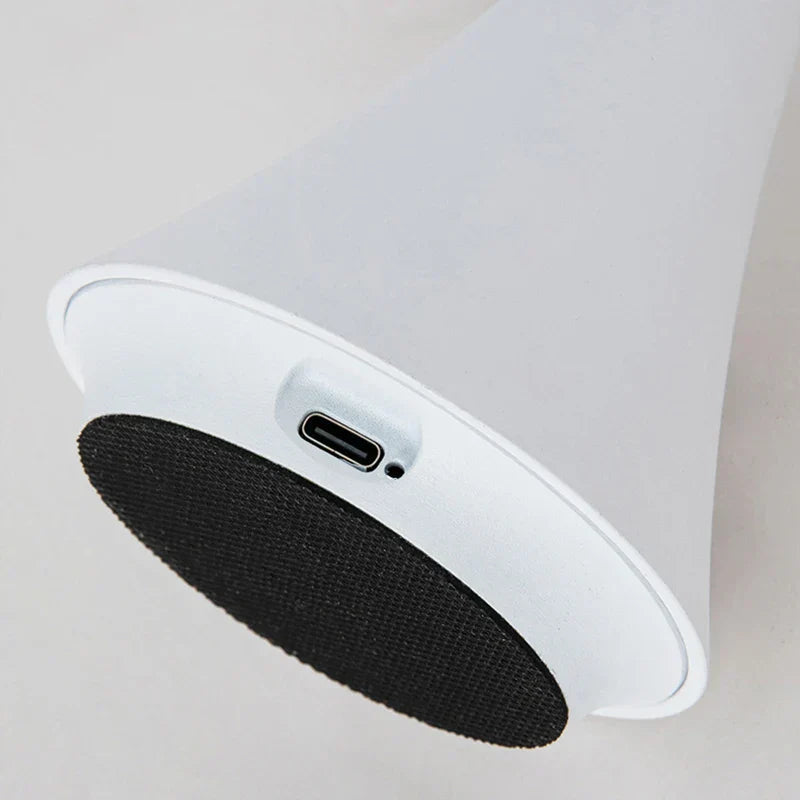 Oplaadbare tafellamp met USB-C – aluminium en acryl, dimbaar