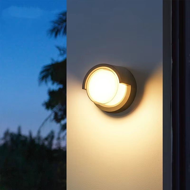 Buitenwandlamp bewegingssensor – rond of vierkant, 17 cm