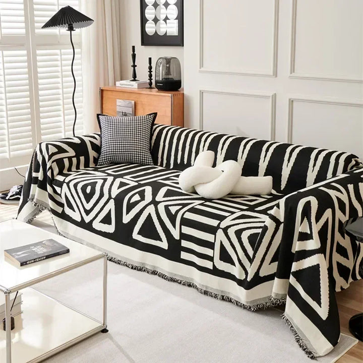 Bankhoes met kwastjes – 90 x 180 tot 180 x 300 cm