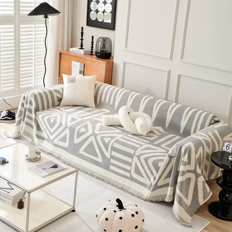 Bankhoes met kwastjes – 90 x 180 tot 180 x 300 cm