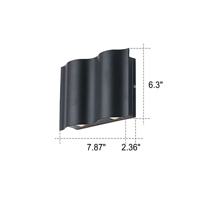 Wandlamp met 2, 4 of 6 lichtbundels – aluminium, zwart