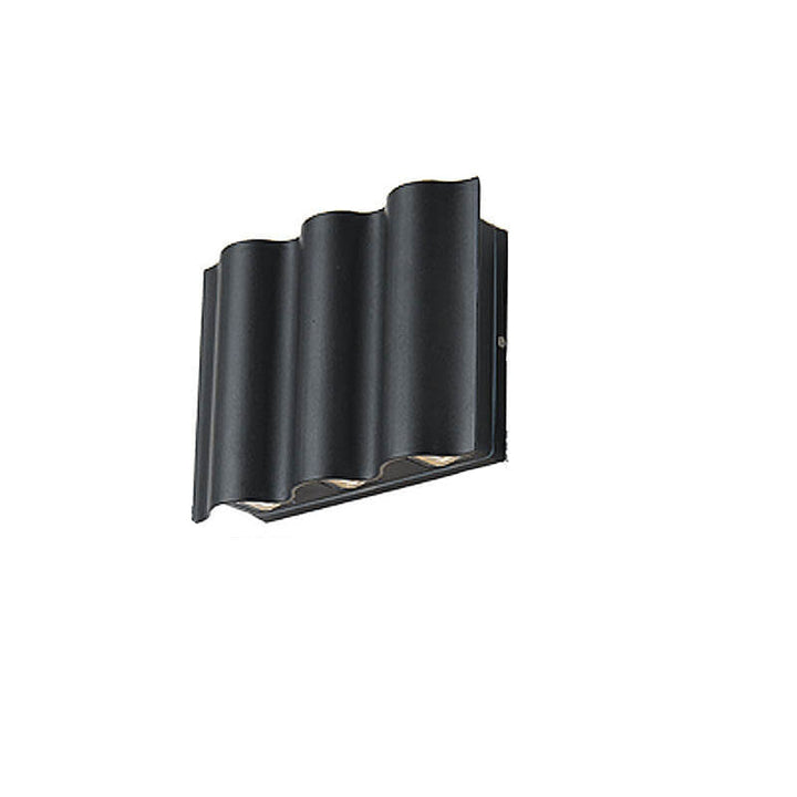 Wandlamp met 2, 4 of 6 lichtbundels – aluminium, zwart