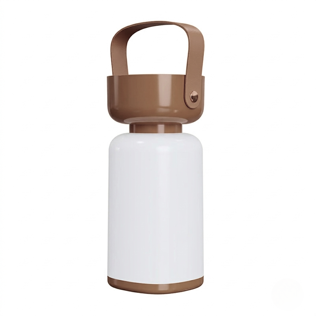 Draagbare buitentafellamp cilindervorm – kunststof, 19 cm