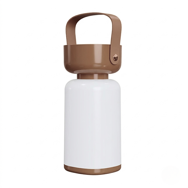 Draagbare buitentafellamp cilindervorm – kunststof, 19 cm