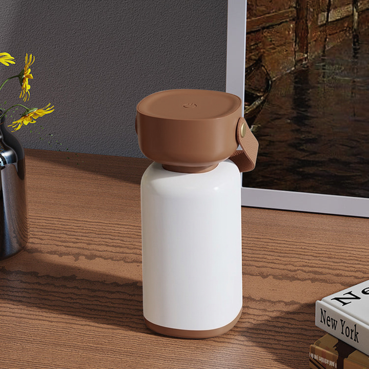 Draagbare buitentafellamp cilindervorm – kunststof, 19 cm