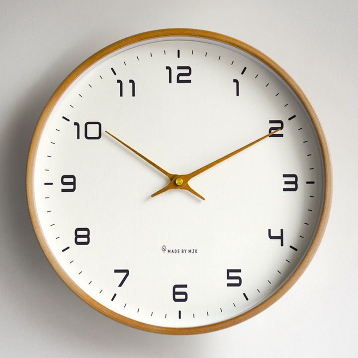 Houten wandklok stil uurwerk – 25 of 30 cm